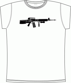 Прикольные футболки: ak stuff white 